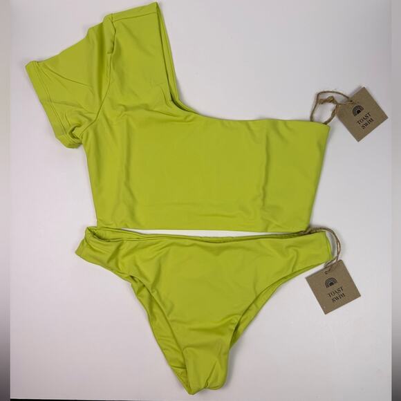 Free People Other - NWT Free People x Toast Bikini Set One Shoulder Top Low Rise Bottom
Daiquiri XS